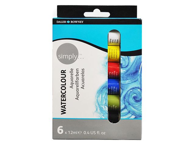 Obrázek produktu Sada akvarelových barev Simply 6x12 ml