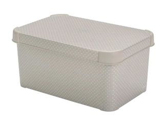 Box úložný Art Deco s víkem 6 l, šedý