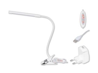Lampa s klipem Lara B, LED, 5W, 500 lm, ovladač na kabelu