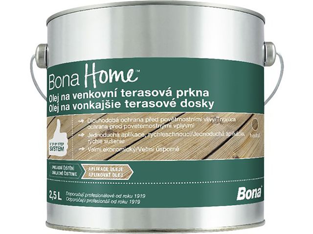 Obrázek produktu Olej na venkovní terasová prkna Bona Home neutral 2,5 l
