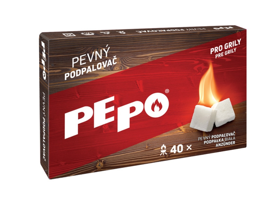 PE-PO pevný podpalovač 40ks. EAN: 8595009246068