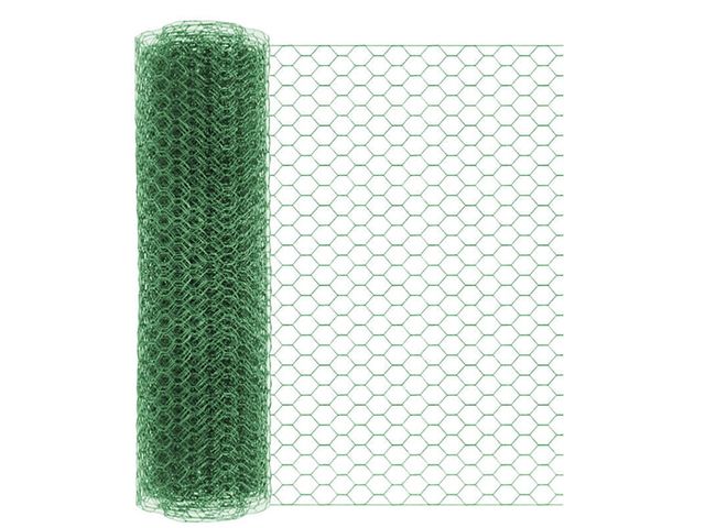 Obrázek produktu Pletivo chovatelské šestihranné Zn+PVC, zelené, výška 1m, oko 25mm