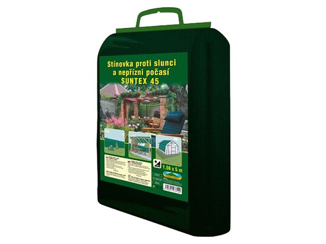 Obrázek produktu Stínovka PE SUNTEX 45% s oky zelená 1,5x5m