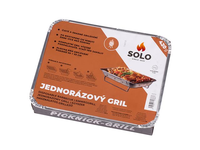 Obrázek produktu SOLO jednorázový gril 0,6 kg