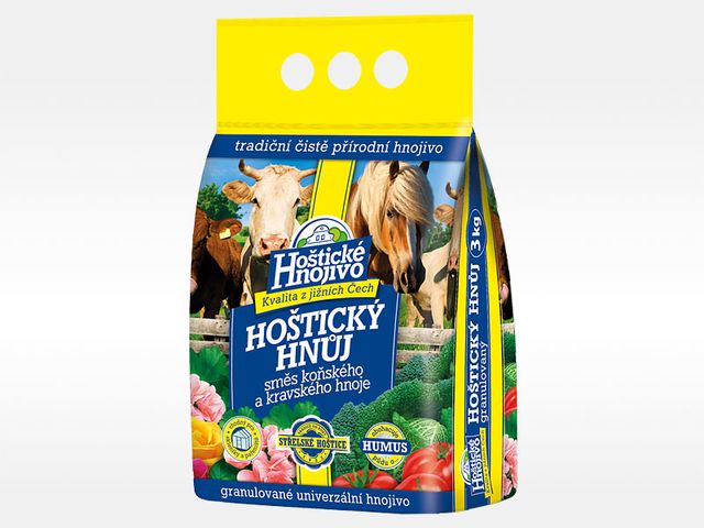 Obrázek produktu Hnůj Hoštický 3kg, směs kravského a koňského