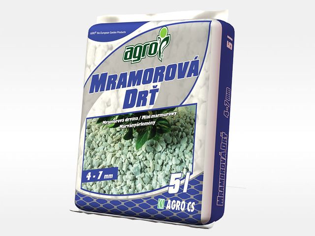 Obrázek produktu Drť mramorová 4 - 7 mm 5l, Agro