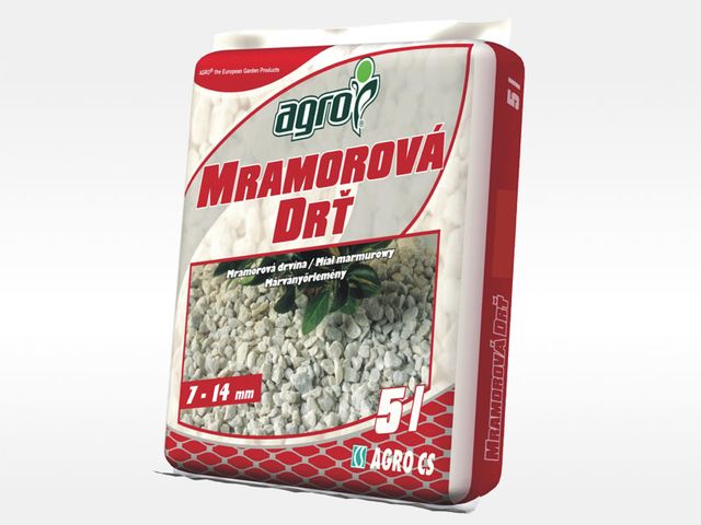 Obrázek produktu Drť mramorová 7 - 14 mm 5l, Agro