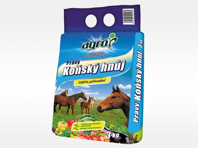 Obrázek produktu Hnůj pravý koňský 3kg, Agro
