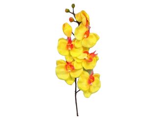 Orchidej umělá V76cm žlutá
