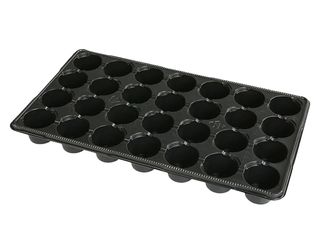 Sadbovač mini plastový černý pr.6cm, 28ks
