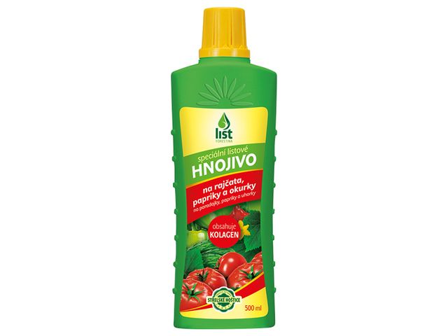 Obrázek produktu Hnojivo listové pro rajčata, papriky, okurky, 0,5l