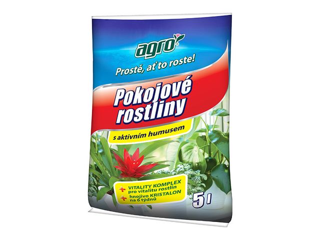 Obrázek produktu Substrát pro pokojové rostliny 5l, Agro