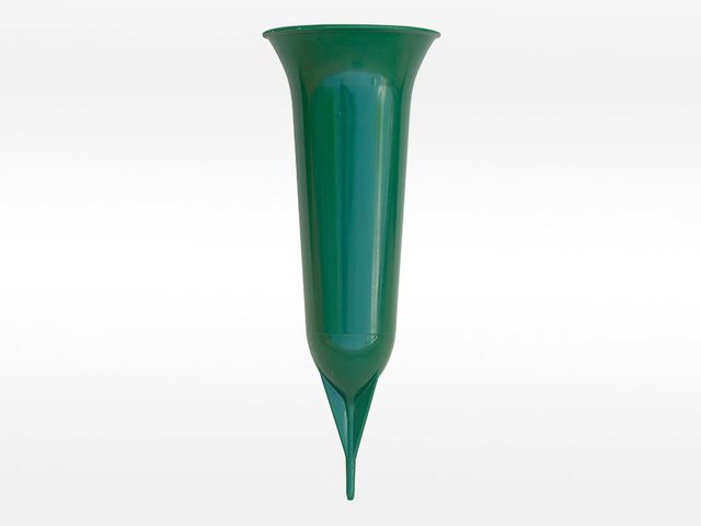 Obrázek produktu Váza hřbitovní Pieta se zápichem, 26cm, zelená