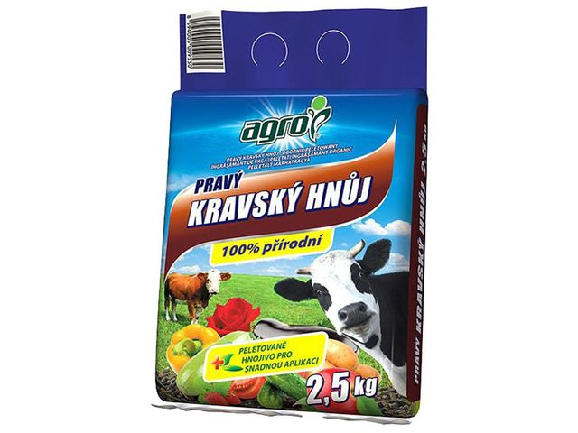 Obrázek produktu Hnůj pravý kravský 2,5kg, Agro