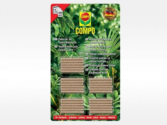Obrázek produktu Tyčinky hnojivé pro zelené rostliny 30 ks, Compo