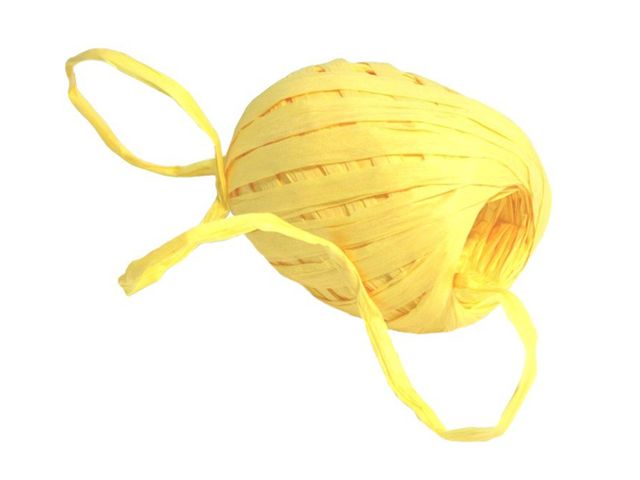 Obrázek produktu Stuha papír. váz.30m – Raffia žlutá