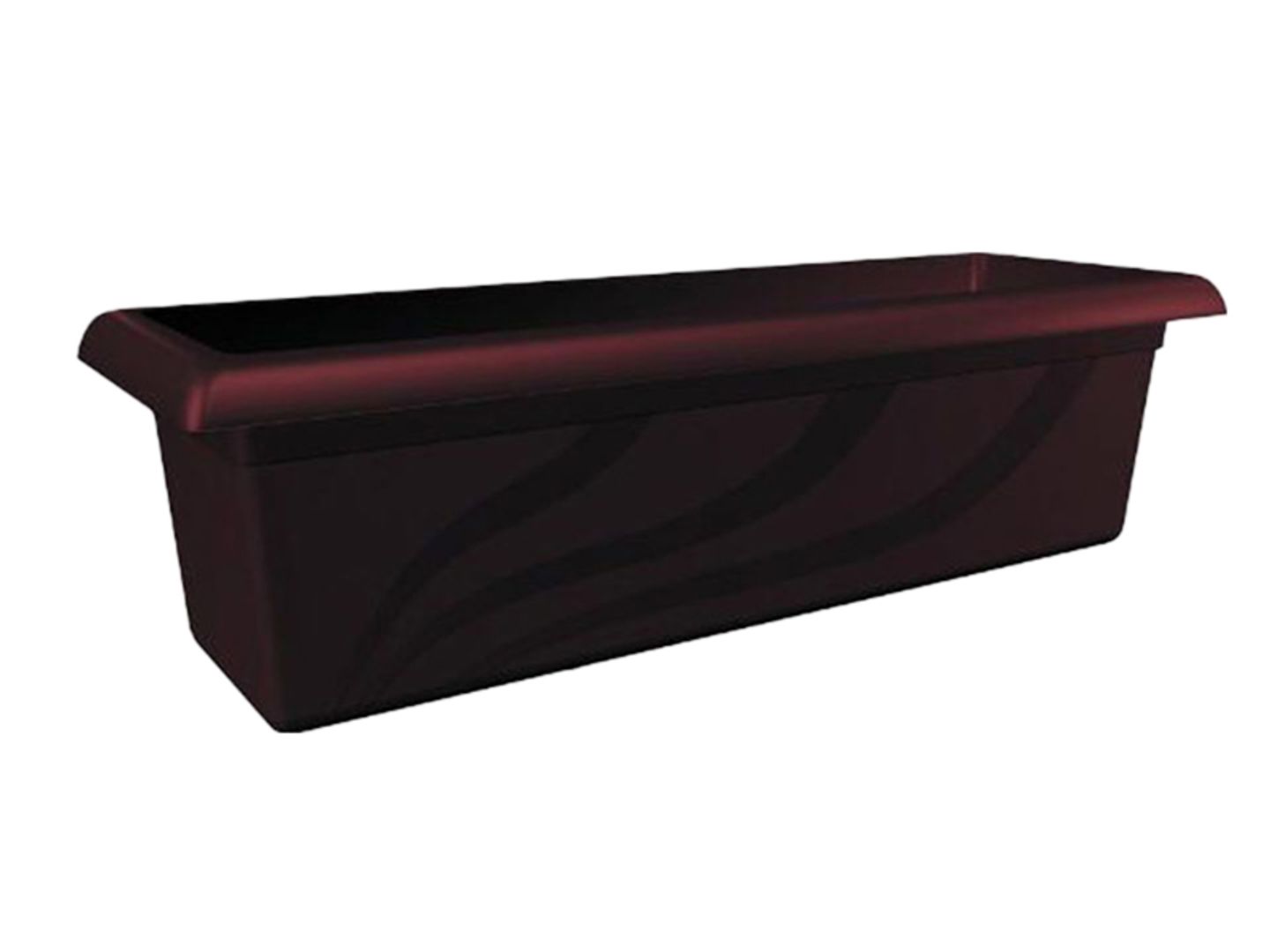 Truhlík plastový Trend 40cm, hnědý