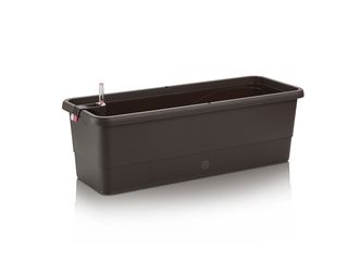 Truhlík plastový samozavlažovací Gardenie Smart systém 40cm, hnědý