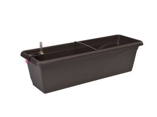 Truhlík plastový samozavlažovací Extra Line 2Smart systém 40cm, hnědý
