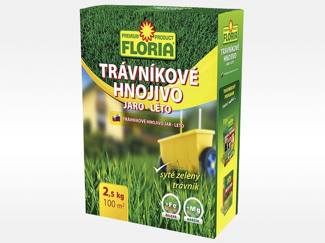 Obrázek produktu Hnojivo trávníkové jaro-léto 2,5kg, Floria