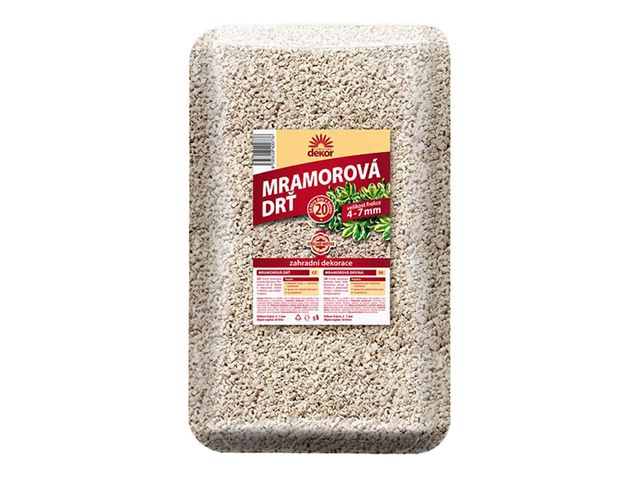 Obrázek produktu Drť mramorová 4-7mm, 20l