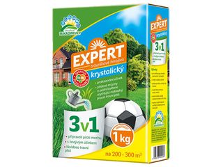 Trávníkové hnojivo Expert krystalický 3 v 1, 1kg
