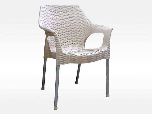 Obrázek produktu Židle plastová BELLA, hliníkové nohy, champagne