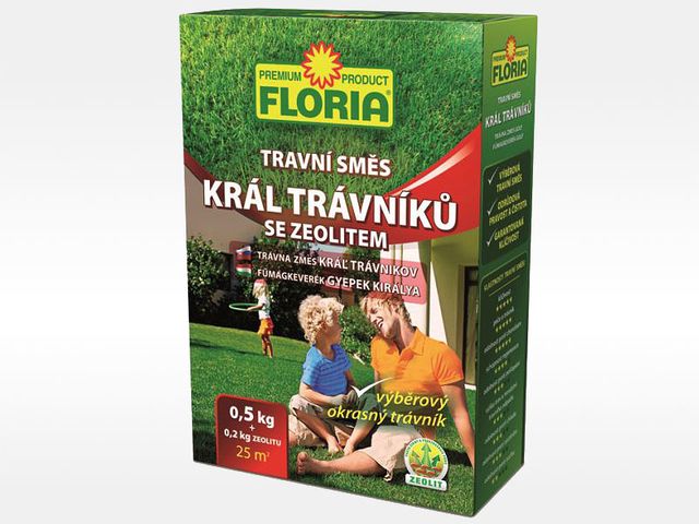 Obrázek produktu Travní směs Král trávníku 0,5 kg, Floria