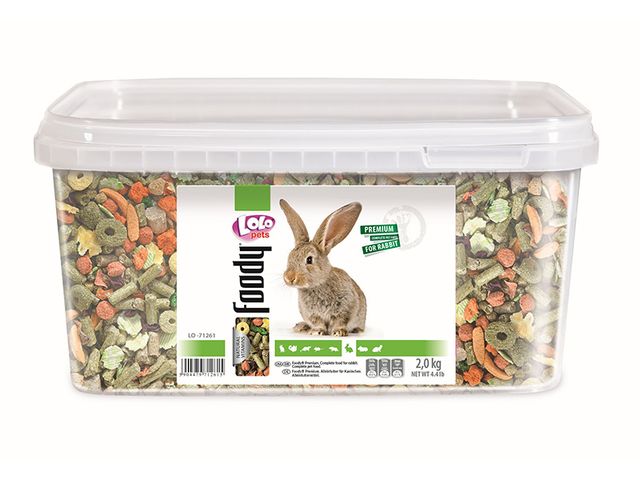 Obrázek produktu Krmivo kompletní pro králíky LOLO BASIC 3 l, 2 kg kyblík