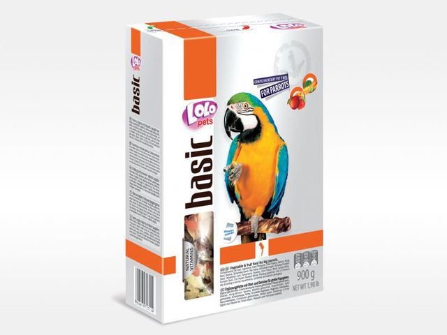 Obrázek produktu Krmivo zeleninovo/ovocné pro velké papoušky LOLO BASIC 900g
