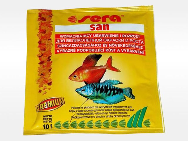 Obrázek produktu Krmivo vločkové pro ryby Sera - San 10g