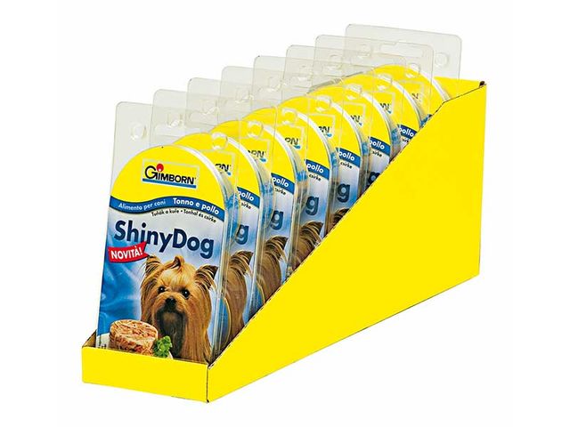 Obrázek produktu Konzerva SHINY DOG kuře + tuňak 2 x 85g