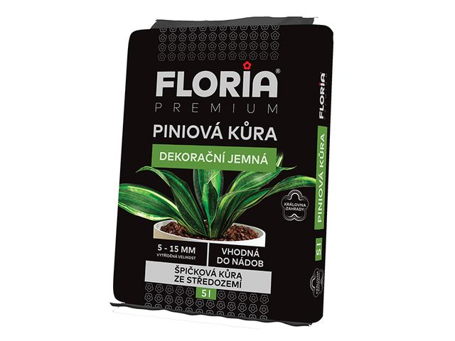 Obrázek produktu Kůra piniová jemná (frakce 5 - 15 mm) 5l, Floria