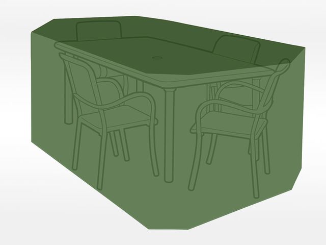 Obrázek produktu Plachta krycí na set 4 židlí + obdél. stůl 215x173x89cm