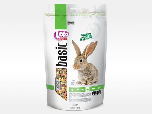 Obrázek produktu Krmivo LOLO BASIC kompletní pro králíky 600 g Doypack