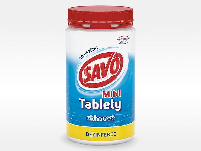 Obrázek produktu SAVO bazén chlor. tablety mini 0,9 KG