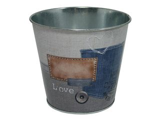 Obal plechový denim 15x13,5x11 cm