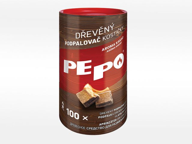 Obrázek produktu PE-PO dřevěný podpalovač kostičky 100 ks FSC