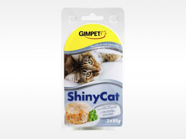 Obrázek produktu Konzerva SHINY CAT tun+krevety 2x70g