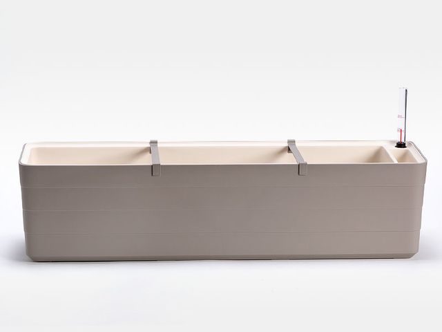 Obrázek produktu Truhlík samozavlažovací Berberis, taupe + slonová kost, 80cm