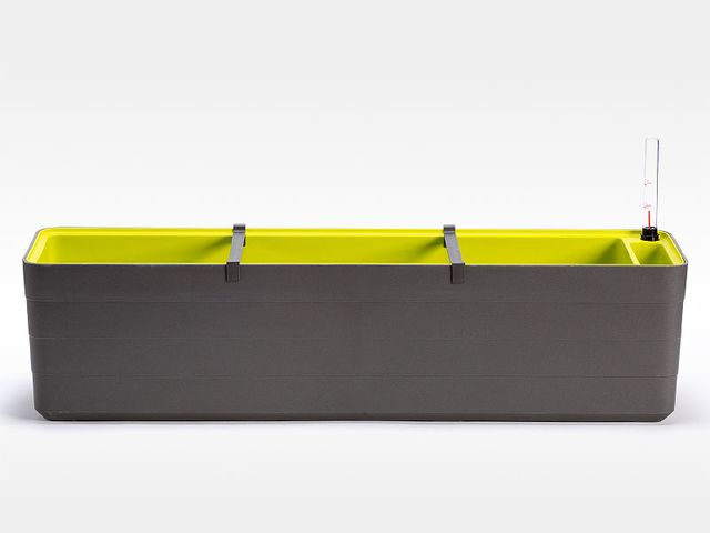 Obrázek produktu Truhlík samozavlažovací Berberis, antracit + zelená, 80cm