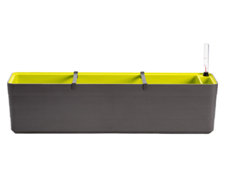 Truhlík samozavlažovací Berberis, antracit + zelená, 80cm