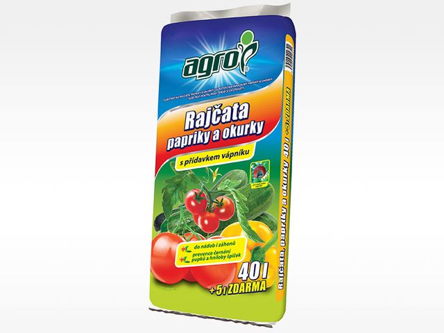 Obrázek produktu Substrát pro rajčata, papriky a okurky 40+5l zdarma, Agro