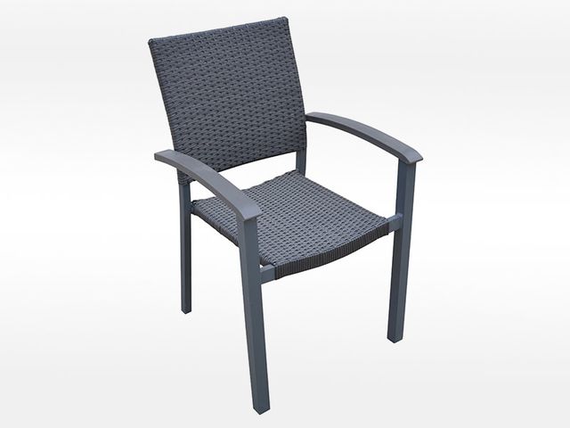 Obrázek produktu Židle stohovatelná CALVIN šedá/antracit, žíhaná