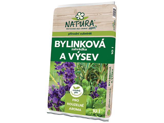 Obrázek produktu Substrát bylinková zahrádka a výsev 10l, Natura