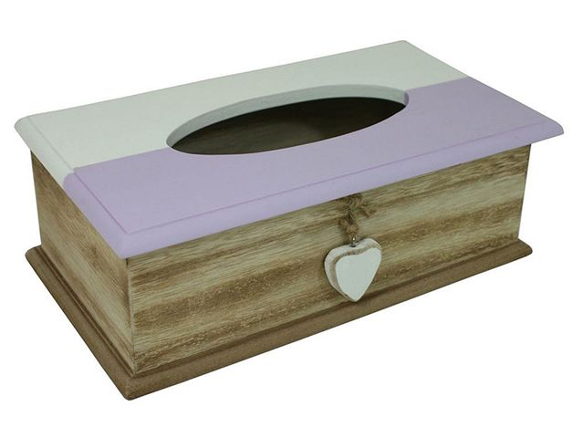 Obrázek produktu Box dekorační na papírové kapesníky světle fialový