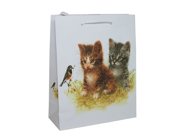 Obrázek produktu Taška dárková M, 18x23x8cm, kočky