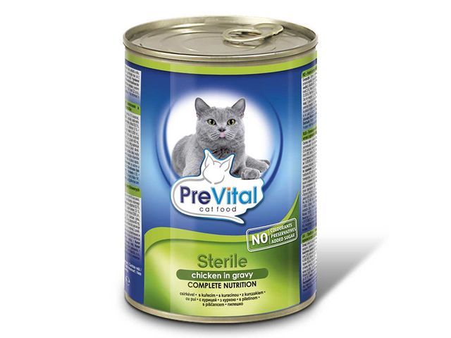 Obrázek produktu PreVital kousky kočka kuřecí sterile 415g