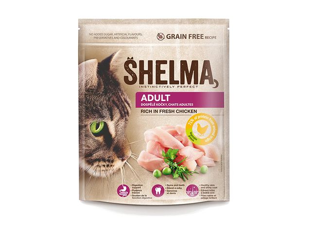 Obrázek produktu Granule Shelma cat Freshmeat adult chicken grain free 750g