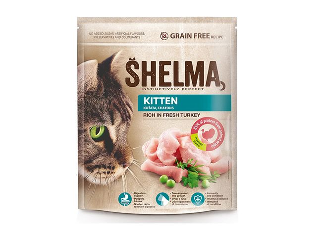 Obrázek produktu Granule Shelma cat Freshmeat kitten turkey grain free 750g